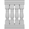 Ekena Millwork Fiberthane Oxford Balustrade Railing Kit, Style N (7 5/8" On-Center Spacing to Pass 4" Sphere Code) BALK38X024OXN - alternate 1